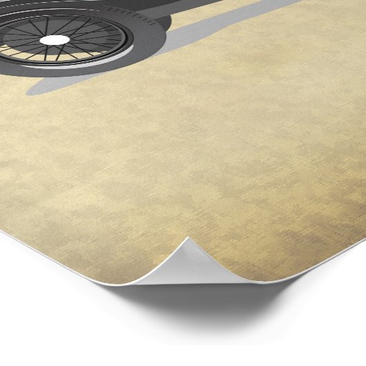 Retro Car Artwork  ポスター (角)