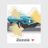 Retro Car Star Aesthetic Sticker シール (シート)
