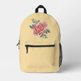 Retro Cartoon Winking Heart Steal My Heart Backpac プリントバックパック