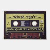 Retro Cassette Pop Art Doormat ドアマット (正面)