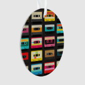 Retro Cassette Tape Pattern – Vintage Music  オーナメント (正面)