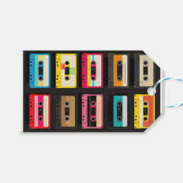 Retro Cassette Tape Pattern – Vintage Music  ギフトタグ