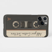 Retro Cassette Tape Phone Case iPhoneケース (裏面横)