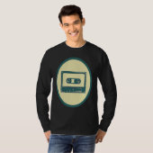 Retro Cassette Vintage Tape Music Tシャツ (正面フル)