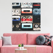 Retro cassettes image on canvas キャンバスプリント (インサイチュ (リビング))