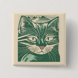 retro cat 3 缶バッジ