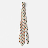Retro Cat 50s Graphic Custom Necktie ネクタイ (正面)