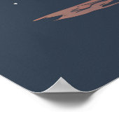 Retro Cat Astronaut Cosmic Space Illustration ポスター (角)