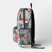 Retro Cat Backpack プリントバックパック (右)