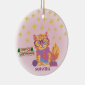 Retro Cat Ceramic Christmas Ornament セラミックオーナメント (右)