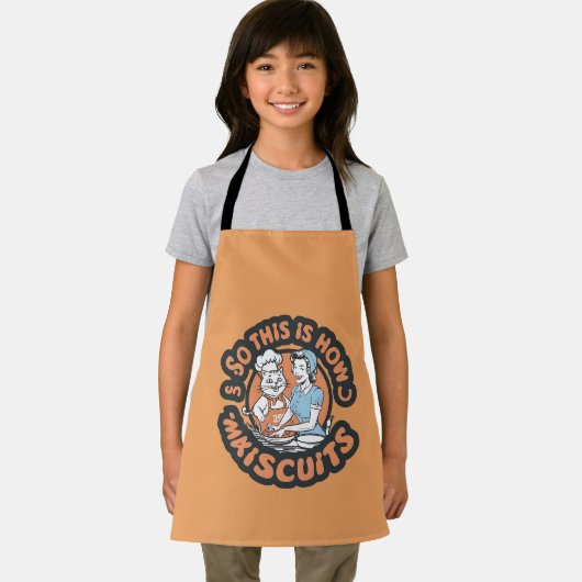 Retro Cat Chef Maiscuits Baking Art エプロン (インサイチュ)