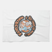 Retro Cat Chef Maiscuits Baking Art キッチンタオル (横)