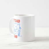 Retro Cat Dad Club Life Is Better With Cats Funny  コーヒーマグカップ (正面左)