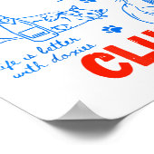 Retro Cat Dad Club Life Is Better With Cats Funny  ポスター (角)