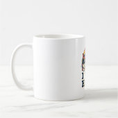 Retro Cat I Nap Hard White Coffee Mug コーヒーマグカップ (左)