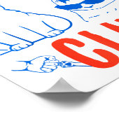 Retro Cat Mom Club Funny Cat Meme Mama Grandma Mot ポスター (角)