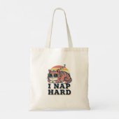 Retro Cat Nap Attitude Canvas Tote Bag トートバッグ (裏面)
