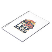 Retro Cat Nap Quote Lined Notebook ノートブック (左側)