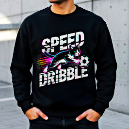 Retro Cat Soccer - Birthday Gift for Pet Lovers スウェットシャツ