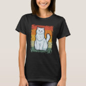 Retro Cat  Vintage Persian Cat Tシャツ (正面)