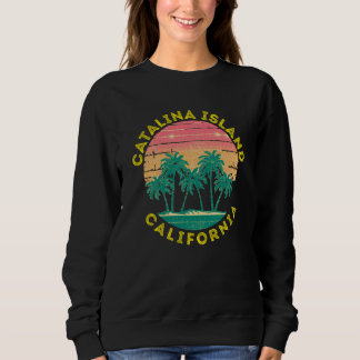 Retro Catalina Island Vacation Souvenir Palm Tree スウェットシャツ