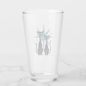 Retro Cats Blue Atomic Starburst Glass | Mid-Centu タンブラーグラス (裏面)
