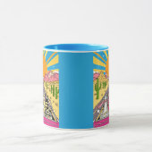 Retro Cats on Vacation Take a Road Trip マグカップ (中央)