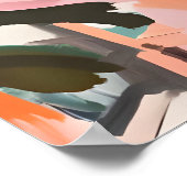 Retro Cavalier King Charles Spaniel Poster ポスター (角)