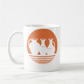 Retro Ceramic Vase Pottery コーヒーマグカップ (左)