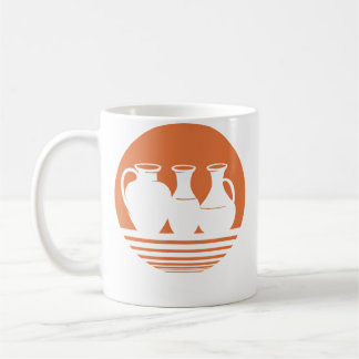 Retro Ceramic Vase Pottery コーヒーマグカップ