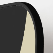 Retro Charcoal Three Circle Stripe with Name ピックルボールラケット (左詳細)