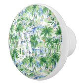 Retro Charleston Summer Pattern | モノグラム セラミックノブ (右)