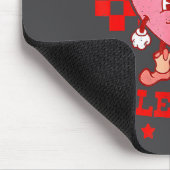 Retro Checkered Howdy Western Valentines Day Cowbo マウスパッド (コーナー)