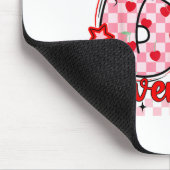 Retro Checkered Valentine Six Seven Meme 67 Viral  マウスパッド (コーナー)