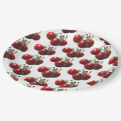 Retro Cherries fresh picked  ペーパープレート (アングル)