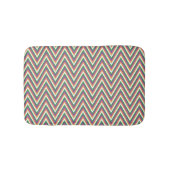 Retro Chevron Pattern Cool  バスマット (正面)
