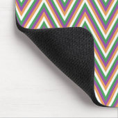 Retro Chevron Pattern Cool マウスパッド (コーナー)