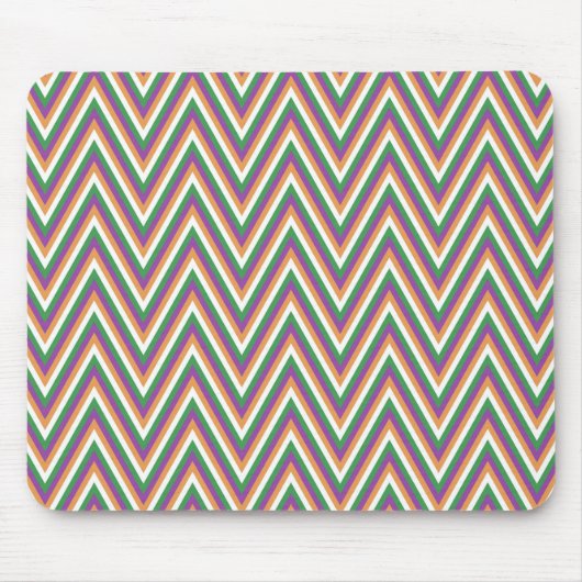 Retro Chevron Pattern Cool マウスパッド (正面)