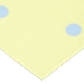 Retro Chic Yellow & Blue Polka Dots Pattern Spring テーブルクロス (アングル)