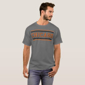 Retro Chicago City College Style boy Tシャツ (正面フル)