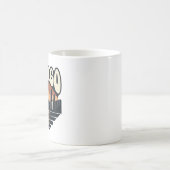 Retro Chicago Sunset Mug | Willis Tower Art コーヒーマグカップ (中央)