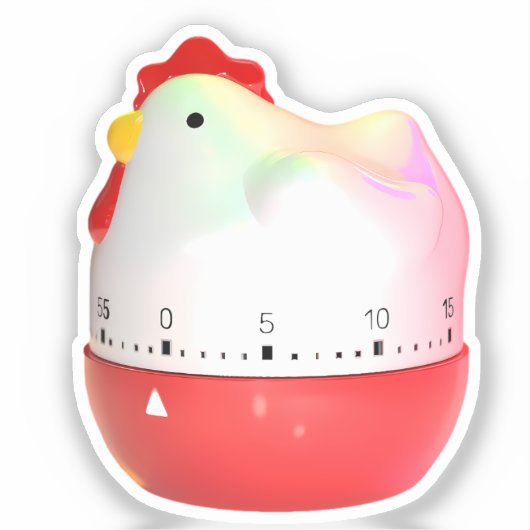 Retro chick シール (正面)