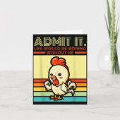Retro chicken admit life would be boring without カード (正面)