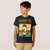Retro chicken admit life would be boring without tシャツ (正面フル)