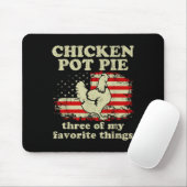 Retro Chicken T E Three Of My Favorite Things Funn マウスパッド (マウス)