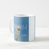 Retro Chihuahua Blue Sky Custom Dog Mom Mug コーヒーマグカップ (正面左)