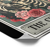 Retro Chihuahua Dog Lover The Moon Halloween , Wom ポスター (角)