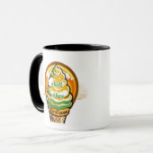 Retro Chill Vibes Ice Cream Sticker - Summer Sunbu マグカップ (正面左)