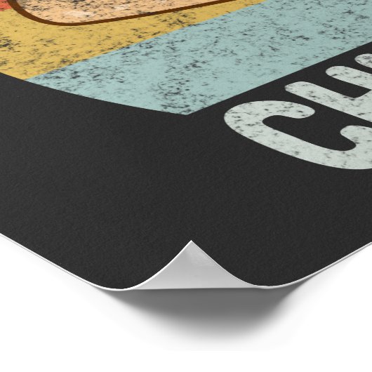 Retro Chimichanga Lovers Gift ポスター (角)