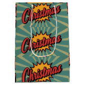 Retro Christmas  ミディアムペーパーバッグ (裏面)